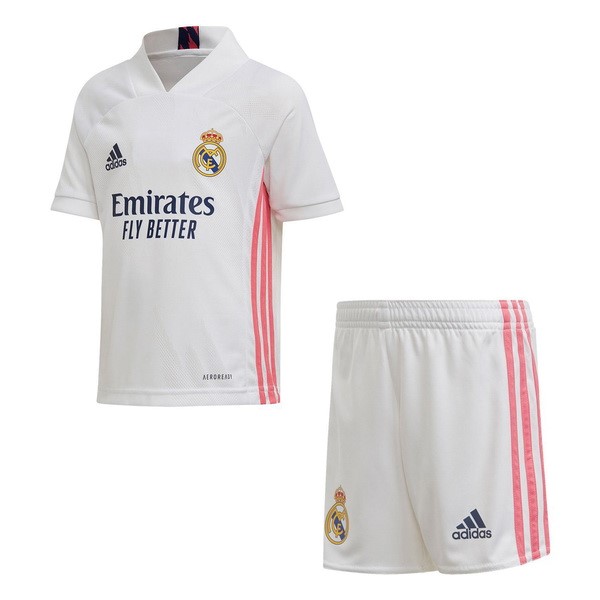 Camiseta Real Madrid 1ª Kit Niños 2020 2021 Blanco